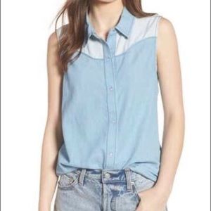 BP. Chambray western shirt